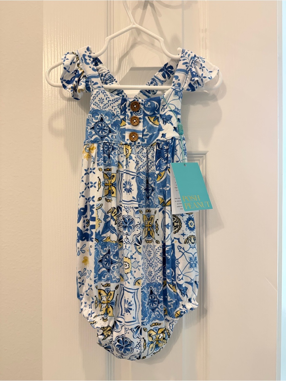 Posh Peanut Paola Romper NWT